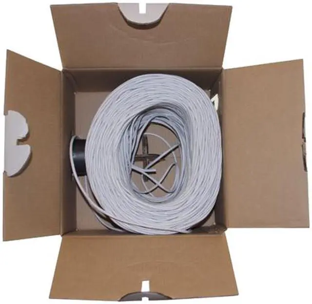 Alt view image 3 of 3 - Nippon Labs 50CP-C6-ST-1K-WH1000 ft. Bare Copper 24AWG Cat6 Bulk Cable, Stranded Wire - White