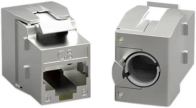Alt view image 2 of 5 - Nippon Labs 60CAT8-KEY Cat.8 RJ45 Tool-Less Shielded Keystone Jack