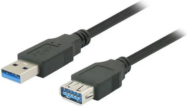 Alt view image 2 of 3 - Nippon Labs 50USB3-AAF-6-BK Black USB 3.0 A Male to A Female Extension Cable