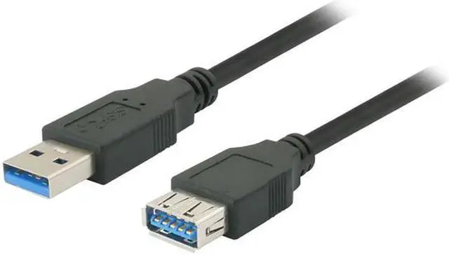 Alt view image 2 of 3 - Nippon Labs 50USB3-AAF-3-BK 3 ft. Black USB 3.0 A Male to A Female Extension Cable