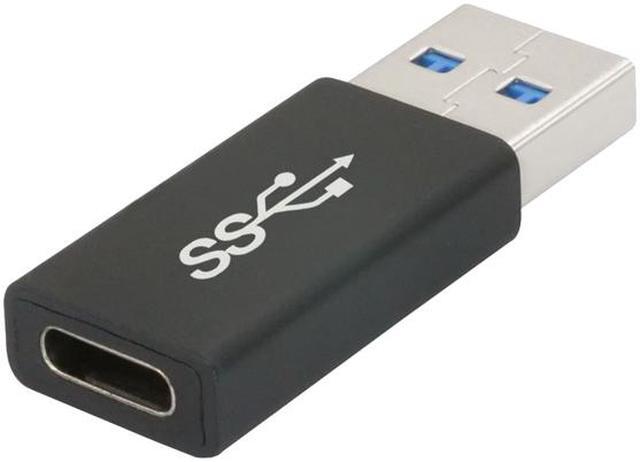 Alt view image 2 of 4 - Nippon Labs USB 3.0 USB-C Female to USB A Male Adapter 50000-USB3-CF-12, Black Aluminum Shell