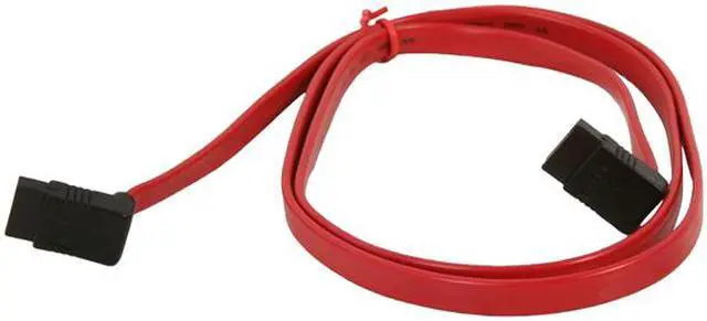 Alt view image 2 of 2 - Nippon Labs SATA-1RR-10P Premium 1M (3.28 ft.) SATA Cable with 2 Right Angle Connectors for SATA I and SATA II Hard Drive - 10 Packs