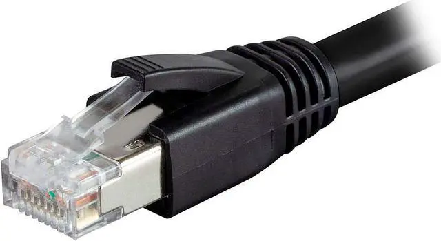 Alt view image 3 of 4 - Nippon Labs Cat 8 Ethernet Cable 35 ft. - Black, 2GHz, 40G, 24AWG, S/FTP - Shielded Latest 40Gbps 2000Mhz SFTP Patch Cord, Heavy Duty High Speed Cat8 LAN Network RJ45 Cable - in Wall, Outdoor for Router, Modem, Gaming etc. - 10 Packs
