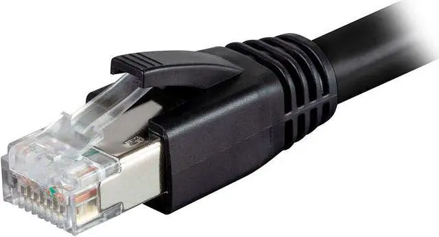 Alt view image 3 of 4 - Nippon Labs Cat 8 Ethernet Cable 25 ft. - Black, 2GHz, 40G, 24AWG, S/FTP - Shielded Latest 40Gbps 2000Mhz SFTP Patch Cord, Heavy Duty High Speed Cat8 LAN Network RJ45 Cable - in Wall, Outdoor for Router, Modem, Gaming etc. - 10 Pack