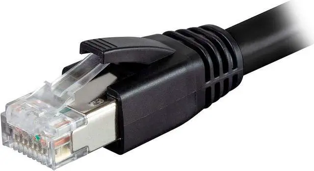 Alt view image 3 of 4 - Nippon Labs Cat 8 Ethernet Cable 10 ft. - Black, 2GHz, 40G, 24AWG, S/FTP - Shielded Latest 40Gbps 2000Mhz SFTP Patch Cord, Heavy Duty High Speed Cat8 LAN Network RJ45 Cable - in Wall, Outdoor for Router, Modem, Gaming etc. - 10 Packs