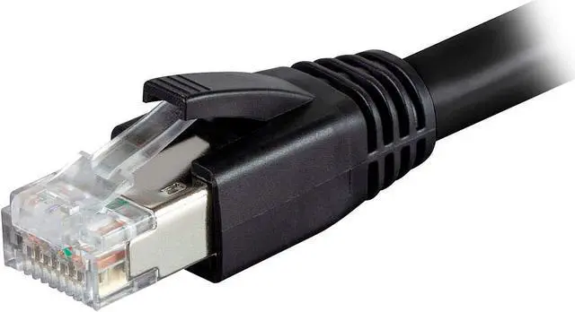 Alt view image 3 of 4 - Nippon Labs Cat 8 Ethernet Cable 2 ft. - Black, 2GHz, 40G, 24AWG, S/FTP - Shielded Latest 40Gbps 2000Mhz SFTP Patch Cord, Heavy Duty High Speed Cat8 LAN Network RJ45 Cable - in Wall, Outdoor for Router, Modem, Gaming etc. - 10 Packs