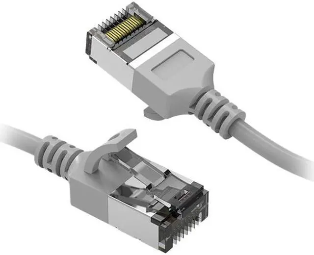 Main image of Nippon Labs 60CAT8-0.5-30GY 0.5 ft. Cat.8 U/FTP Slim Ethernet Network Cable Gray 30AWG - Latest 40Gbps 2000Mhz RJ45 Patch Cord