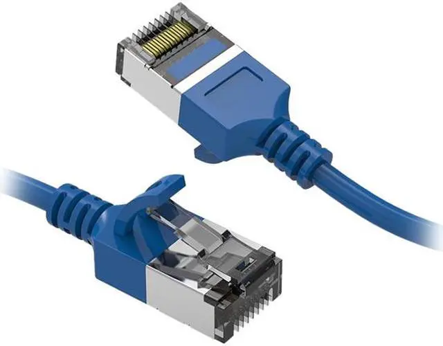Main image of Nippon Labs 60CAT8-3-30BL 3 ft. Cat.8 U/FTP Slim Ethernet Network Cable Blue 30AWG - Latest 40Gbps 2000Mhz RJ45 Patch Cord