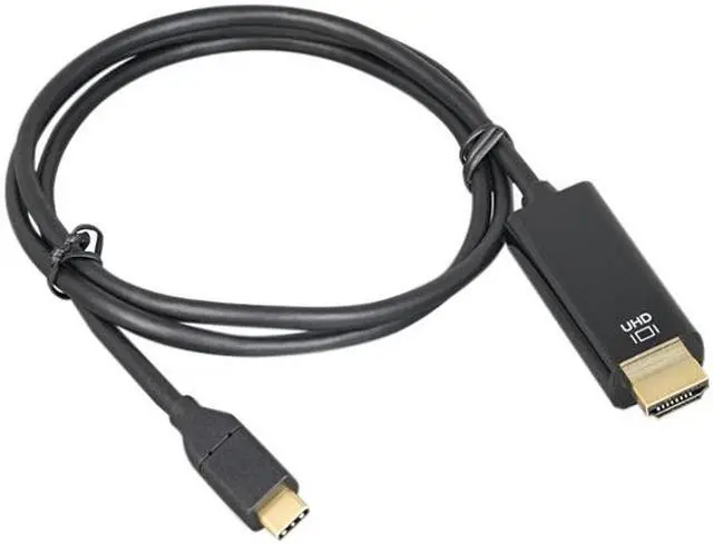 Alt view image 2 of 2 - Nippon Labs USB 3.1 Type C to HDMI Cable 4K@60HZ, 10 ft. M-M, Black USB-C to HDMI Adapter Cable