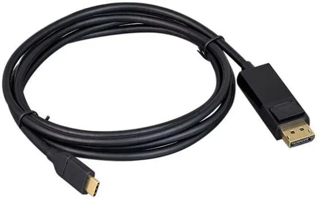 Alt view image 2 of 2 - Nippon Labs USB 3.1 10 ft. USB-C to DisplayPort Cable 4K@60HZ, 10' Type C to DP Adapter Cable, Black