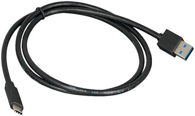 Alt view image 2 of 2 - Nippon Labs 3 ft. USB Type C 3.1 Gen 2 Male to Type A Male Cable,10G, 3A, Black USB Type-C Cable, 30C-10UC-32AC1-1