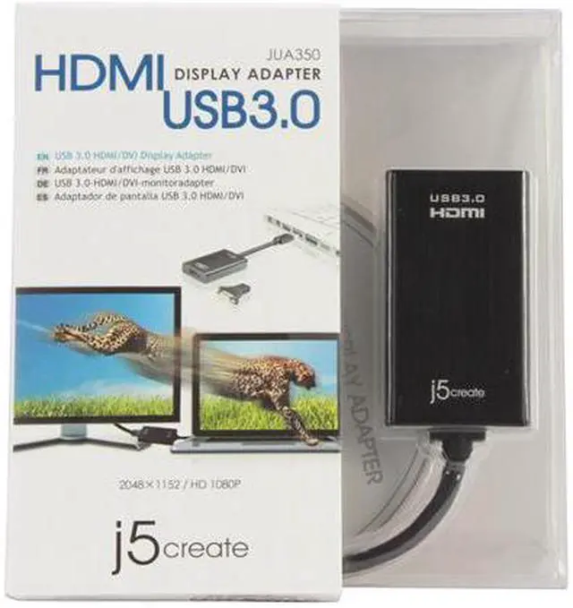 Alt view image 5 of 11 - j5create USB 3.0 to HDMI/DVI Display Adapter
