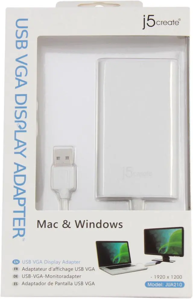 Alt view image 4 of 4 - j5create USB 2.0 VGA Display Adapter
