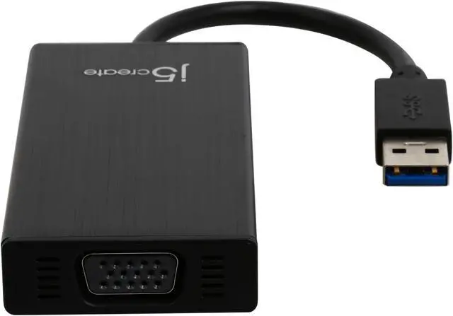 Alt view image 2 of 6 - J5create USB 3.0 VGA & 3-Port HUB