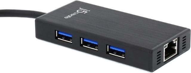 j5create USB™ 3.0 Gigabit Ethernet & 3-Port Hub 