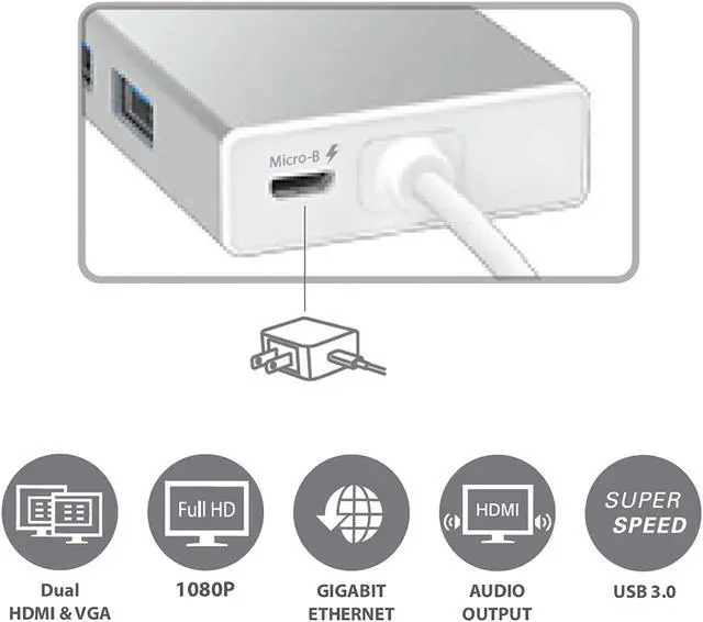 Alt view image 3 of 7 - j5create JUD380 USB 3.0 Mini Dock