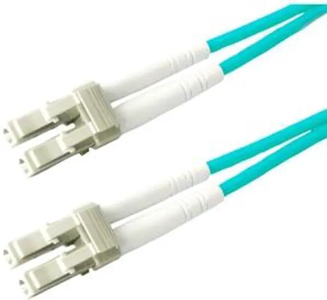 Main image of AddOn 1m Laser Optimized Multi-Mode Fiber (LOMM) Duplex LC/LC OM3 Aqua Patch Cable