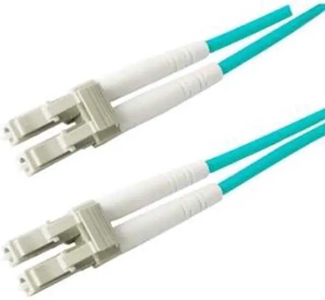 Main image of AddOn 15m Laser Optimized Multi-Mode Fiber (LOMM) Duplex LC/LC OM3 Aqua Patch Cable