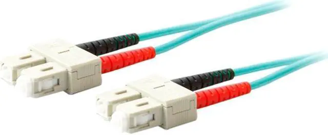 Main image of AddOn 5m Laser Optimized Multi-Mode Fiber (LOMM) Duplex SC/SC OM4 Aqua Patch Cable