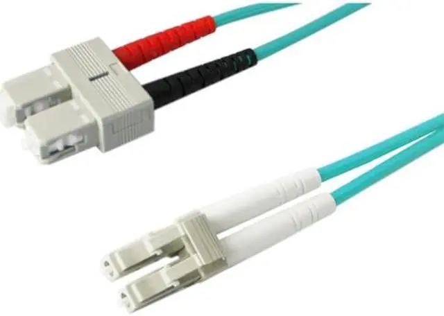 Main image of AddOn 1m Laser Optimized Multi-Mode Fiber (LOMM) Duplex SC/LC OM3 Aqua Patch Cable