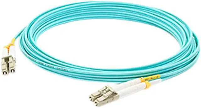 Main image of AddOn 2m Laser Optimized Multi-Mode fiber (LOMM) Duplex LC/LC OM4 Aqua Patch Cable