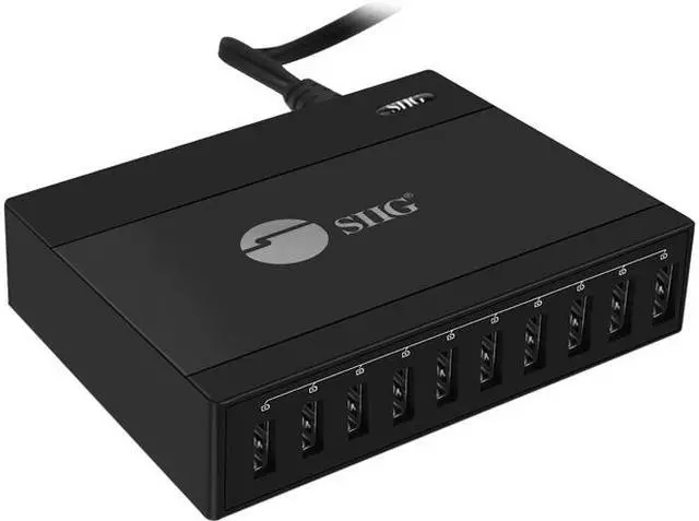 Main image of SIIG 60W 10-Port USB Charger