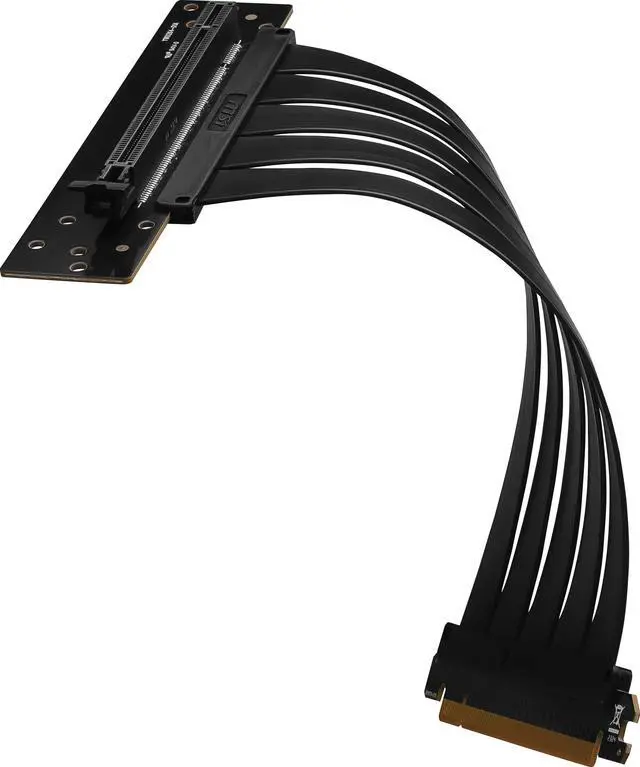 Alt view image 3 of 5 - MSI PCI-E 4.0 X16 RISER CABLE 180mm-Black 180mm Riser Cable