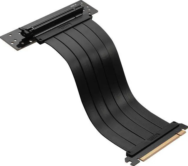Alt view image 4 of 5 - MSI PCI-E 4.0 X16 RISER CABLE 180mm-Black 180mm Riser Cable