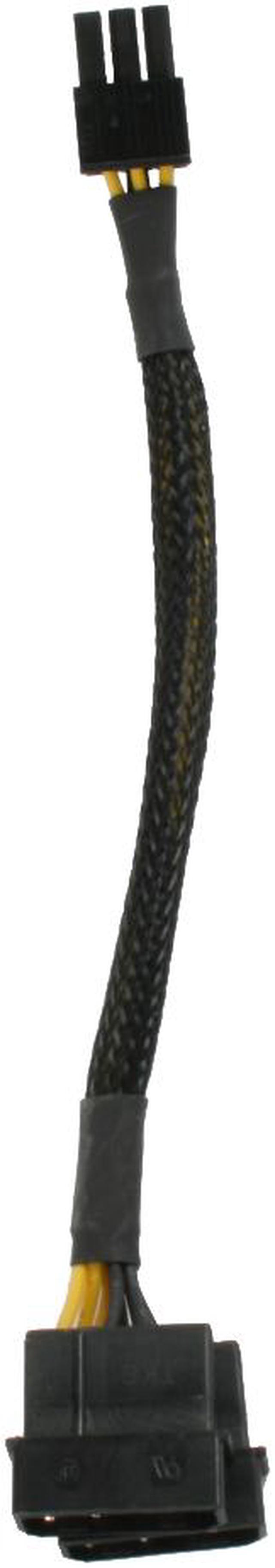 Alt view image 2 of 2 - Logisys AD201 7.87 in. (20cm) 12v Molex to 12V 6Pin Adapter Male to Female