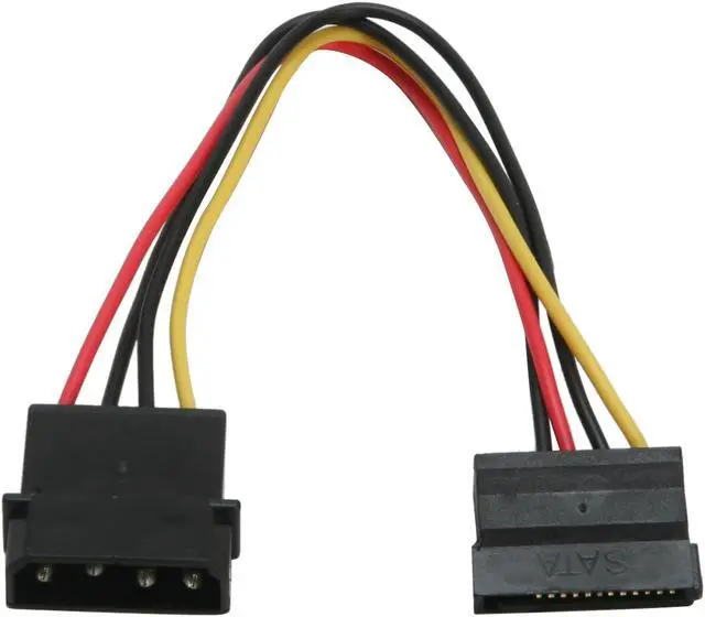 Alt view image 2 of 2 - Logisys AD203 6 in. 4Pin Molex to SATA Power Adaptor