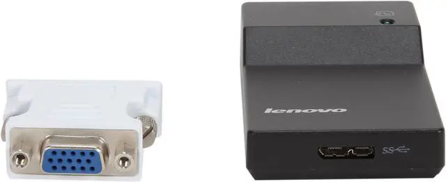 Alt view image 4 of 5 - Lenovo 0B47072 USB 3.0 to DVI/VGA Monitor Adapter