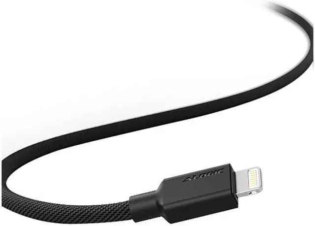 Alt view image 2 of 4 - ALOGIC ELPA8P01-BK Black Elements Pro USB 2.0 USB-A to Lightning Cable 1m