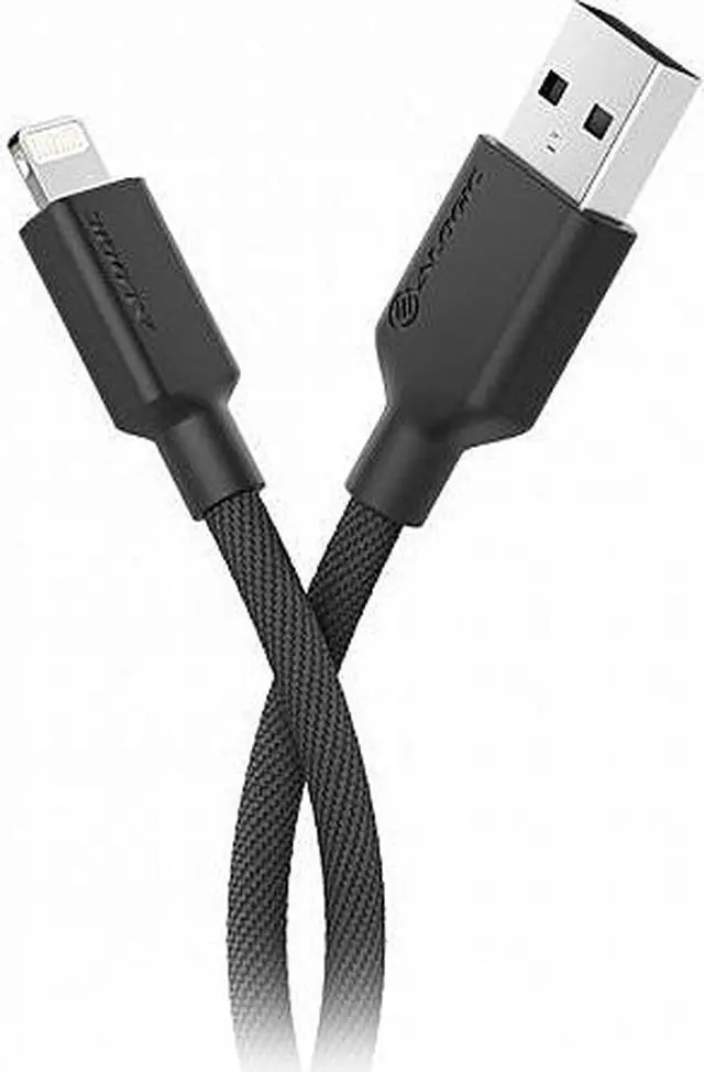 Alt view image 3 of 4 - ALOGIC ELPA8P01-BK Black Elements Pro USB 2.0 USB-A to Lightning Cable 1m