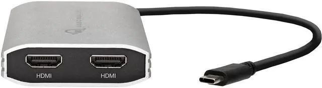 Alt view image 2 of 4 - OWC USB Type-C to Dual HDMI 4K Display Adapter with DisplayLink OWCCADPDL2HDMI