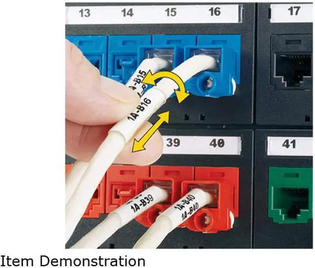 Alt view image 5 of 7 - Panduit R100X150V1C Self-Laminating Cable/Wire Label Cassette for LS8E/LS8EQ HandHeld Thermal Transfer Printer, White