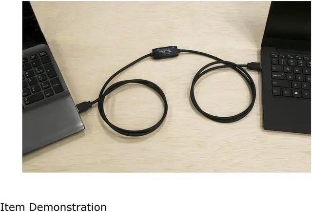 Alt view image 4 of 6 - Plugable USB 3.0 Transfer Cable, Unlimited Use, Transfer Data Between 2 Windows PC's, Compatible with Windows 11, 10, 8.1, 8, 7, Vista, XP, Bravura Easy Computer Sync Software Included