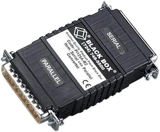 Main image of Black Box PI125A-R2 Async RS-232 to Parallel Converter - DB25 to DB25, Interface-Powered