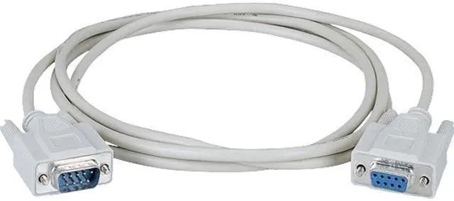 Main image of Black Box Model BC00232 20 ft. RS-232 Serial Cable - Shielded, PVC, Molded, DB9 Male/Female with Thumbscrews, 20-ft. (6.0-m) Male to Female