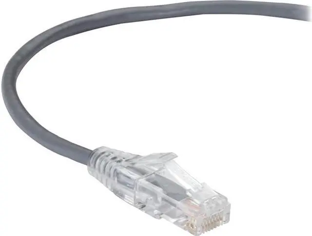 Main image of Black Box C6PC28-GY-05 5 ft. Cat 6 Gray Slim-Net Low-Profile 250-MHz Ethernet Patch Cable - Snagless, Unshielded (UTP)