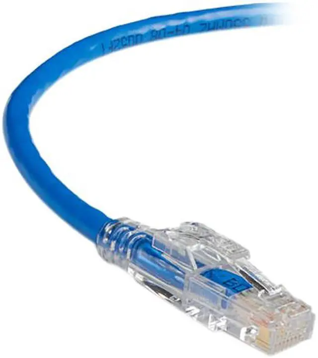 Main image of Black Box C6PC70-BL-50 50 ft. Cat 6 Blue 550-MHz Stranded Ethernet Patch Cable - Unshielded (UTP), CM PVC, Locking Snagless Boot