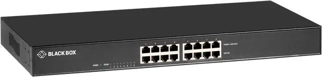 Main image of Black Box LPJ008A-T-R2 10/100/1000BASE-T RJ45 POE+ Gigabit Ethernet Injector - 802.3at, 8-Port