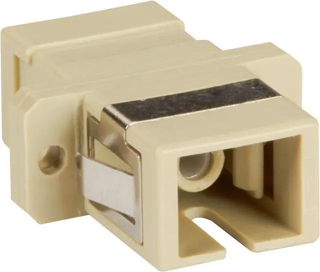 Main image of Black Box FOT117-R2 FO ADAP, Ceramic Sleeve, SC-SC SM/MM Simplex, Beige