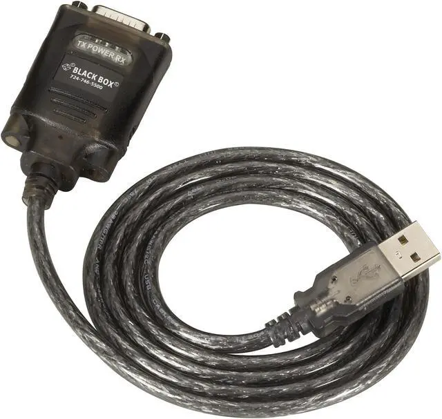 Main image of Black Box USB to RS-232 Converter - DB9, 1-Port IC199A-R4