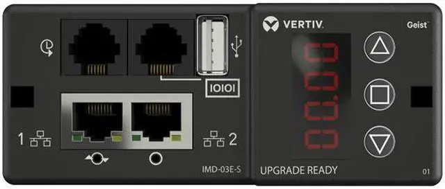 Alt view image 2 of 4 - Vertiv VP43301 Monitored 0U 208V 30A 10 ft Power Distribution Unit