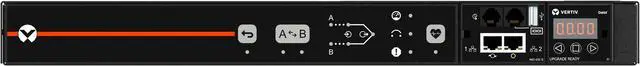 Alt view image 2 of 4 - Vertiv VA4N1100 Switched Auto Transfer Switch 1U 100 V AC - 120 V AC 15A RPDU Rack Transfer Switch Unit Level Monitored 15A 120V