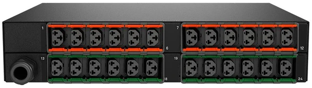 Alt view image 2 of 2 - Vertiv Switched 1U PDU with Remote Outlet Switching & Power Monitoring, 30A, 120V, 12-Port NEMA Model VP5N31A0