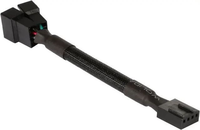 Alt view image 2 of 3 - Phanteks PH-CB-Y4P 4.3 in. 4 Pin PWM- Y Splitter Fan Cable Female to Male