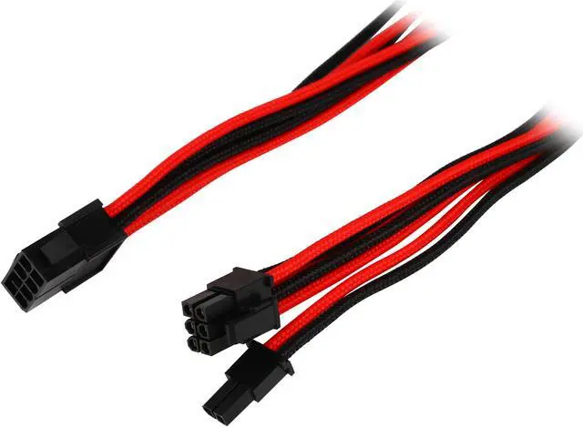 Main image of Phanteks PH-CB8V_BR 1.64 ft. (0.50m) 8 to 8 (6+2) Pin VGA Premium Sleeved Extension cable