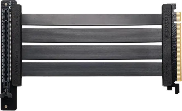 Main image of Phanteks 220mm Flat Line PCI-E gen 4.0 x16 Rise Cable, 90° Adapter