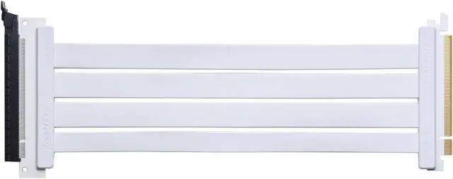 Main image of Phanteks PH-CBRS4.0_FL30_WT01 300mm Flat Line PCI-E gen4.0 x16 Rise Cable, 180o Adapter, White